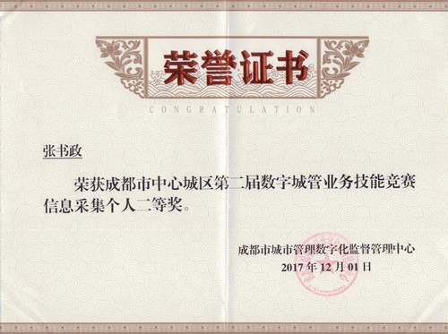 張書(shū)政個(gè)人二等獎